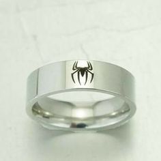 Marvel Merch, Engraving Jewelry, Engraved Silver Ring, Marvel Jewelry, Handwriting Script, Marvel Gifts, Marvel Clothes, Edgy Jewelry