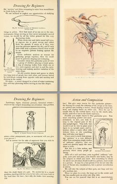 an old book with pictures of women in different styles and colors, including the title'dancing for beginners '