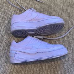 2018 Wmns Air Force 1 Jester Xx 'Violet Mist' Light Wear Nike Lavender Sneakers For Streetwear, Nike Lavender Sneakers For Sports, Nike Lavender Low-top Sneakers, Purple Low-top Custom Sneakers With Air Max Cushioning, Custom Purple Sneakers For Sports, Nike Purple Sneakers, Air Force 1, Air Force, Pink Purple