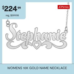 Included: 1 Necklace Chain(s), 1 Pendant(s)Features: Personalized, MonogrammableJewelry Closure: Spring Ring ClaspLink Construction: SolidMetal Color: WhiteChain Length: 18 InchChain Width: 1.25 MillimetersChain Construction: RopeCare: Wipe CleanMetal: Sterling SilverNecklace Type: Name NecklacesAssembled in the US from Imported Materials Silver Hallmark Nameplate Jewelry, Gold Jewelry With Hallmarks, Classic Engraved Name Necklace, Custom Silver Nameplate Necklace With Hallmarks, White Gold Necklaces With Hallmarks For Anniversary Gift, Engraved Necklaces For Anniversary Gift, Custom Engraved Necklace For Mother's Day, Silver Name Necklace With Hallmarks For Mother's Day, Silver Necklaces With Hallmarks For Anniversary