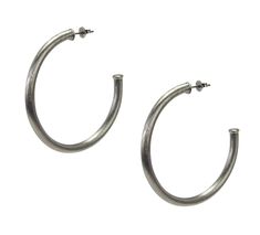 Sheila Fajl's most popular earring, The Everybody's Favorite just got a little smaller. Due to customer demand, here is the Sheila Fajl Small Everybody's Favorite Tubular Hoop Earrings in Brushed Gunmetal! It is 2 inches in diameter vs. 2.25 inches. Ideal for everyone! We offer Sheila Fajl's Everybody's Favorite, this Smaller Favorite and Petite Favorite in our store. Features:Style: HoopMetal: Silver Plated Brass in Gunmetal Brush FinishClosure: Post Back Butterfly Clasp. Please note: Due to th Minimalist Oxidized Hoop Earrings, Everyday Metal Hoop Earrings With Oxidized Finish, Adjustable Oxidized Hoop Earrings, Adjustable Oxidized Finish Hoop Earrings, Adjustable Small Hoop Earrings With Oxidized Finish, Popular Earrings, Statement Hoop Earrings, Shoe Gallery, Information Card