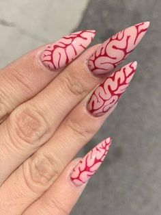 Nails Basic, Nail Spring, Halloween Nail Ideas, Cotton Candy Nails, Halloween Acrylic Nails, Pumpkin Nails, Gothic Nails, Goth Nails, Stiletto Nails Designs