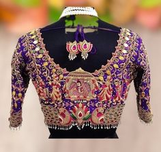 Looking For Fully Customized Blouse? Custom Measurements? Customized Designs? No Problem We Are Here To Help You Out With The Dream Attire You Are Looking For. We Have Well Experienced In-House Designers Who Can Make Your Dream Come True. Elevate your ethnic attire with our stunning Maggam blouse, a true masterpiece of traditional Indian craftsmanship. Handcrafted with meticulous attention to detail, this blouse effortlessly combines timeless elegance with a contemporary twist. Adorned with intricate Maggam (or Aari) embroidery, this blouse is a work of art. Skilled artisans have painstakingly embellished it with exquisite threadwork, zari, sequins, and beads, adding a touch of opulence to your ensemble. Our Maggam blouses are tailored to perfection, ensuring a flattering and comfortable f Grand Saree, Blouse Tassels, Work Blouse Designs, Latest Bridal Blouse Designs, Pattu Saree Blouse Designs, Cutwork Blouse Designs, Blouse Back Neck Designs, New Blouse Designs, Wedding Blouse Designs