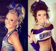 Cute Cheerleading Hairstyles, Cheer Hair Tutorial, Cute Cheer Hairstyles, Cheerleading Hair Bows, Cute Ponytail Hairstyles, Coco Beach