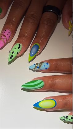 Trippy Nails, Rodeo Nails, Edgy Nails, Dope Nail Designs, Exotic Nails, Nail Files, Glam Nails, Get Nails, March 30