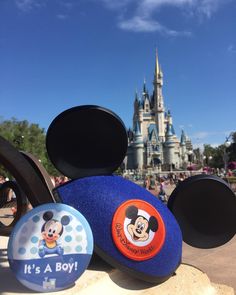 the mickey mouse hat is on display at disney world