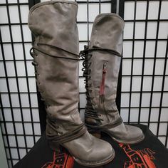 Freebird Coal Boots Size 9 With Original Bags & Box! Worn Twice And Are So Cute But They're Sitting In My Closet When They Should Be Out Being Seen! Freebird By Steven, Original Bags, Tall Boots, Shoes Heels Boots, Shoes Women Heels, Heeled Boots, So Cute, Shoes Heels, Women Shoes