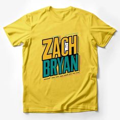 Zach Bryan Inspired Retro T-Shirt, Colorful Graphic Tee, Unisex Casual Shirt, Music Fan Apparel, Vintage Style Top, Gift for Music Lovers Male T-Shirt Custom graphic T-Shirt.Customize your color Hip Hop Style T-shirt With Letter Print For Fans, Yellow Hip Hop T-shirt With Short Sleeves, Yellow Hip Hop T-shirt With Screen Print, Hip Hop Style Yellow T-shirt With Screen Print, Hip Hop Yellow T-shirt With Graphic Print, Yellow Hip Hop T-shirt With Graphic Print, Hip Hop Multicolor Crew Neck T-shirt, Hip Hop Shirt With Letter Print For Fan Merchandise, Multicolor Band Merch T-shirt With Letter Print