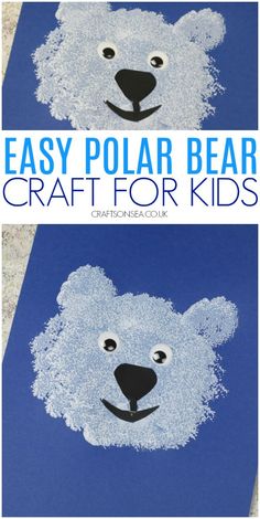 this is an easy polar bear craft for kids to make