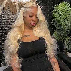 Product Details: Wig Type 13x4 Lace Frontal Wig Material 100% Human Hair, Last for 1+ years Texture Body Wave Density 180% or 250% Color #613 Blonde Lace Transparent Lace Cap Size Standard Medium Size (S or L size custom pls contact customer service) Features Pre-plukced Hairline Handling Time Ship within 24 hours after payment Delivery Time 3-5 Business Days Free Shipping Return Policy Free Return within 30 Days Blonde Body Wave, Lace Closure Hairstyles, Frontal Wig Hairstyles, Kinky Straight Hair, Wig Styling, Blonde Lace Front Wigs, 613 Blonde, Curly Human Hair Wig, Colored Wigs