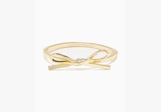 Skinny Mini Bow Bangle | KATE SPADE OUTLET Kate Spade Ring, Kate Spade Bow Bracelet, Plain Gold Bangles, Bracelets To Make, Cute Promise Rings, Bday List, Kate Spade Bracelet, Kate Spade Outlet, Bangle Gold