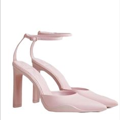 Colour: Light Pinkheel Height: Approx. 4.2”Pink Heeled Shoes. Rubberised Material. Sporty Sole. Pointed Toe. Buckled Ankle Strap Fastening.Composition Upper100% Polyurethanelining100% Polyurethanesole90% Polyurethane Thermoplastic10% Polyurethane Feminine Pink Platform Heels, Pink Pointed Toe Slingback Pumps For Summer, Summer Pink Slingback Pumps With Pointed Toe, Chic Pink Heels With Sculpted Heel, Pink Feminine Heels With Heel Strap, Feminine Pink Heels With Heel Strap, Feminine Pink Heels With Sculpted Heel, Pink Feminine Synthetic Heels, Feminine Pink Synthetic Heels