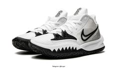 the nike zoom basketball shoe in white and black is on sale for $ 599