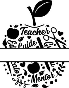 the teacher's guide to mentoring and teaching with an apple on top of it