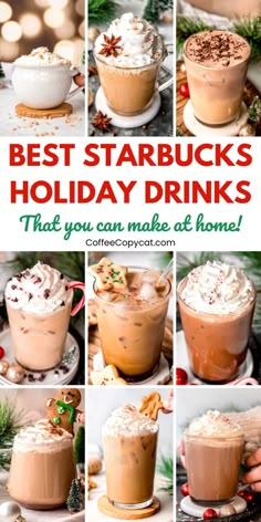 the best starbucks holiday drinks that you can make at home