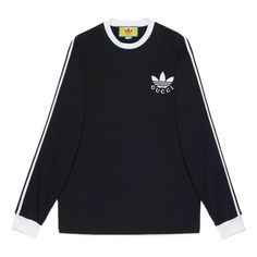 Adidas X Gucci, Adidas X, Black Shirt, Long Sleeve T Shirt, Long Sleeve Tshirt, Adidas, Gucci, Collage, Long Sleeve