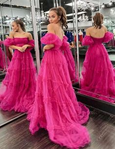 Colored Prom Dresses, Customized Dress, Corset Prom Dress, Tulle Long Dress, Tulle Neckline, Long Formal Gowns, Corset Dress Prom, Strapless Neckline, Corset Bodice