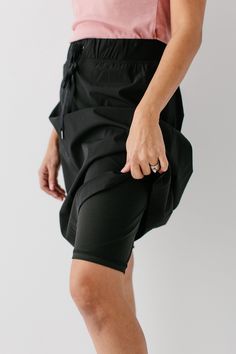 Sporty and feminine, the 'Ally' Skort is a practical addition to the adventurer's wardrobe! Made with a lightweight moisture-resistant fabric this skort will dry quickly and is great for kayaking, running, hiking, and all the outdoor activities! Featuring built-in shorts and pockets to let you move freely while you store your valuables. Designed to keep you cool and fresh whether you're running a 5K or running errands! 92% Nylon 8% Spandex Hand Wash Cold Do Not Bleach Hang to Dry Low Iron if Nee Running A 5k, Athletic Skort, Low Iron, New Details, Keep Your Cool, Running Errands, Kayaking, Outdoor Activities, Bleach