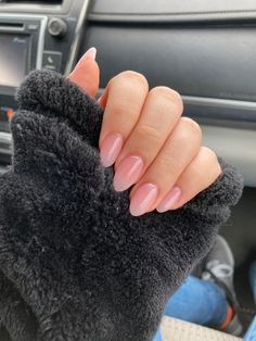 Gel X Nails Almond Neutral, Simple Neutral Almond Nails, Pink Almond Shaped Nails Short, Acrylic Nail Almond Short, Almond Shape Natural Acrylics, Short Almond Natural Acrylic Nails, Natural Acrylics Almond, Neutral Gel Nails Almond, Plain Pink Gel Nails