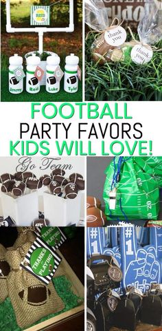 football party favors and desserts for kids's birthday or baby's first birthday