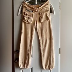 Jean Paul Gaultier , Vintage (Jpg Jeans) Track Pants, Worn Ones, Mint Condition, Beige Color, 100% Cotton, Draw Strings In The End, Pockets On Both Sides, Velcro Closing, Size M Gaultier Pants, Jean Paul Gaultier Vintage, Paul Gaultier, In The End, Jean Paul, Jean Paul Gaultier, Beige Color, Track Pants, Mint Condition