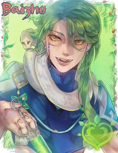 Baizhu Banner, Genshin Friends, Baizhu Fanart, Fantasy Male, Cartoon Games, Anime Drawings Boy, Phone Themes