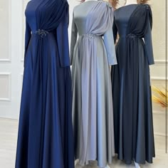 Brand New Modest Evening Gown From Turkey Muslim Fashion Dress Gowns, Modest Long Dresses, Modest Evening Gowns, Islamic Modest Fashion, Modest Evening Dress, Long Gown Design, Simple Gowns, Gaun Fashion, Fancy Wedding Dresses