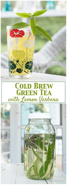 cold brew green tea with lemon vegeta