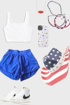 Preppy Outfits That Fit Dress Code, Things To Do For July 4th, 4th Of July Outfits Ideas, Things To Do On Fourth Of July, Fourth Of July Clothes, Forth Of July Aesthetics, Simple 4th Of July Outfits