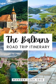 the best road trip itinerary in europe with text overlay that reads, the baleans road trip itinerary