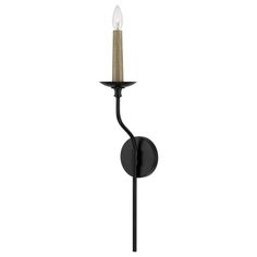 Wilder 26 Inch Wall Sconce by Capital Lighting Fixture Company Wilder Wall Sconce by Capital Lighting Fixture Company - 651511MB Pairing the Matte Black finish with designer details, the Wilder Sconce brings classic elegance with an (optional) element of nature. Available in Faux Wood and Matte Black, the interchangeable candle sleeve creates a custom-made feel for high design that suits any style. - Wilder 26 Inch Wall Sconce by Capital Lighting Fixture Company Metal Room, Capital Lighting Fixture, Black Sconces, Candle Sleeves, Urban Lighting, Wall Opening, Capital Lighting, High Design, Black Candles