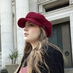 Our new CRAGGI Baker Boy Cap is made from a fabulous Red Cord fabric with a matching lining inside to prevent any scratching.The elasticated fitting will help you brave the wind and makes it one size fits all. This hat is a perfect fashion accessory for a day around town,holidays,Festivals and nights out with friends. Whether you're on Campus ,outdoors walking or running errands it's the perfect cap to match with your outfits. This cap is size 56-60cm with an elasticated back for a perfect fit. The Peak protects the eyes and face from the sun and rain. Matching inner lining. Subscribe at www.craggi.com for our latest news and offers. Red Winter Baseball Cap For Outdoor, Adjustable Red Winter Beret, Red Adjustable Winter Beret, Red Flat Cap Beret For Fall, Red Flat Cap For Fall, Red Cotton Hat For Fall, Corduroy Winter Cap, Red Baseball Cap For Winter, Casual Red Beret For Winter