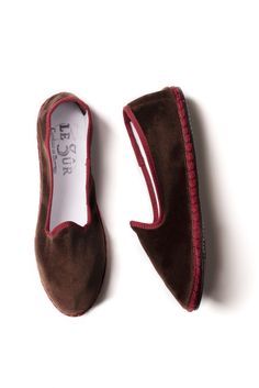 Friulana Loafer from Le SurComposition: 90% Cotton, 10% Rubber Brown Loafers With Contrast Sole For Spring, Spring Brown Loafers With Contrast Sole, Paris Texas, House Slippers, Luxury Shop, Luxury Boutique, Valentino Garavani, Shoes Flats, Balenciaga