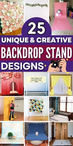 25 unique and creative backdrop stand designs