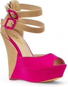 Liliana Women's Wedge High Heels Platform Sandals With Ankle Strap Wedge sandals Monaco-1 Luxury 4-inch Wedge Heels, Luxury 4-inch Wedge Heel Sandals, Pink Wedge Heels With 4-inch Heel, Pink Wedge Sandals With 4-inch Heel, Summer Synthetic Wedge Sandals With 4-inch Heel, Wedge Loafers, High Heel Wedges, Ankle Strap Wedges, Wedge Pumps