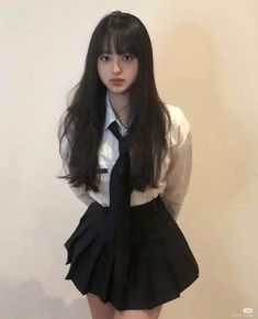 Unrealistic Clothing, Girls Black And White, Anime Skirts, Girl Celebrities, Black And White Aesthetic, Girls Black, White Aesthetic, Teen Fashion Outfits