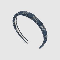 Gucci Headband, Denim Headband, Denim Hair, Head Accessories, Gucci Accessories, Washed Denim, Beauty Items, Headbands For Women, Luxury Items