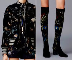 VALENTINO Pre-Fall 2016 Celestial Aesthetic Clothes, Performance Clothes, Celestial Aesthetic, Celestial Dress, Star Jacket, Aesthetic Party, Fashion Wallpaper, Woman Suit Fashion, Star Dress