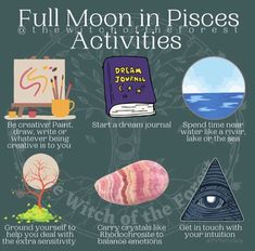 the full moon in pisc's activities for kids to learn how to draw and paint