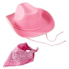 PRICES MAY VARY. Cowboy Hat for Adults comes in a feminine pink color, with a matching paisley bandana. Inner diameter measures approximately 7 1/2 inches. Rock that Western rodeo look for all your costume parties or themed events, with this cowgirl costume set. Felt cowboy hats and bandanas are high-quality, durable fabric, and bandana consists of cotton for easy wear. Comfortable accessory for long wear, these costumes are perfect for a princess cowboy get-up. Fun costume hat for Christmas, of Cowgirl Costume For Women, Couple Halloween Costume, Pink Cowgirl Hat, Pink Cowboy Hat, Couple Halloween Costumes For Adults, Western Costumes, Costume For Women, Paisley Bandana, Felt Cowboy Hats