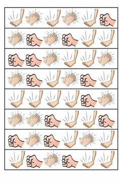 the instructions for how to do an exercise with your hands and fingers, including thumbnails