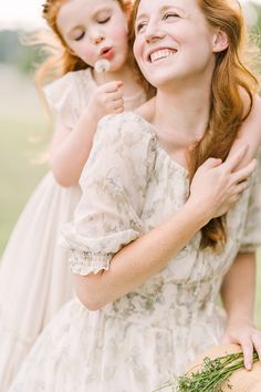 Young girl blows a dandelion as she hugs Mom. Mountain Portrait, Ballet Studio, Atlanta Photography, H.e.r Aesthetic, Flowy Dresses, Mountain Wedding Colorado, Aesthetic Eyes