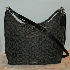 This Is In Excellent Condition. Very Minor Wear On Material... Coach Shoulder Bag With Gunmetal Hardware For On-the-go, Coach Black Shoulder Bag For Errands, Coach Gray Shopping Bags, Gray Bags With Gunmetal Hardware For Daily Use, Gray Shoulder Bag With Gunmetal Hardware For Shopping, Coach Gray Tote Shoulder Bag, Coach Gray Shoulder Bag, Gray Coach Shoulder Bag, Coach Shoulder Bag With Gunmetal Hardware For Shopping