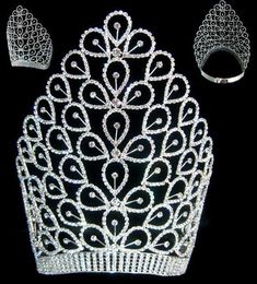 Beauty pageant Rhinestone The Exalted Empress Crown Tiara, CrownDesigners Empress Crown, Crowns Royal, Inspirational Keychains, Crown Aesthetic, Stronger Than Yesterday, Pageant Crowns, Tiara Hairstyles, Crown Tiara, Rhinestone Tiara