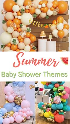 an image of baby shower themes with balloons