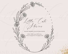 a wedding card with the words little cut daisies on it