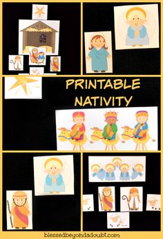 printable nativity cards for kids to make