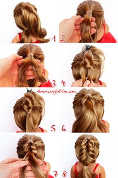 Ag Doll Hairstyles For Short Hair, Cute Doll Hairstyles, American Girl Doll Hair Care, Ag Doll Hairstyles, Dolls Hairstyles, Doll Hairstyle, Baby Doll Hair, Hairstyles Step By Step, American Girl Hairstyles