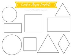 the shape and size of shapes worksheet for kids to make their own shapes