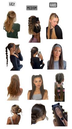 #hair #hairstyle #haircut #hairstylist #haircolor #hairfashion #haircare #hairideas #hairinspo #hairporn Cute Hair For Brunettes, Easy Hairstyles For Medium Length Hair For School Teens, Two Loose Braids, Hairstyles To Wear To School, Cute Ponytails For Long Hair, Cute Aesthetic Hairstyles, 70 Hair Styles, Latina Hair Styles, Hair Styles Latina